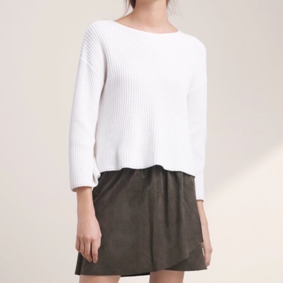 Wilfred Dresses & Skirts - Aritzia Wilfred Grey Suede Skirt